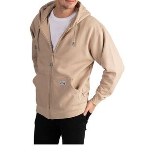 NWT Pro Club Heavyweight Zip Up Hoodie Khaki